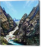 Valley Of The Absurd Canvas Print