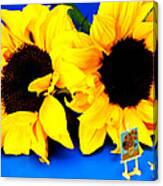 Van Gogh's Sunflower Miniature Art Canvas Print