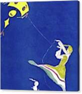 Vanity Fair Cover Featuring A Woman Flying A Kite Canvas Print