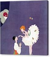 Vanity Fair Cover Featuring Dancers Flirting Canvas Print