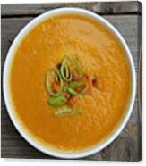 Vegan Pumpkin Soup Ingredients 1 Canvas Print