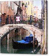 Venice Canal Digital Art Composition Canvas Print