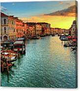 Venice Sunset Canvas Print