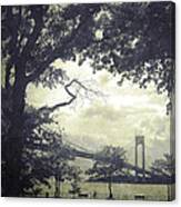 Verrazano Bridge From South Brooklyn Canvas Print