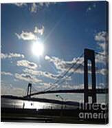 Verrazano Bridge Sunset Canvas Print