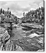View Looking Down From Swallow Falls Canvas Print