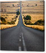 View Of Empty Road, Free State, South Canvas Print