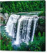 View Of Middle Falls Canvas Print