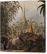 View Of The Great Dagon Pagoda Canvas Print