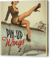 Vintage 1940's Pin Up Girl Canvas Print