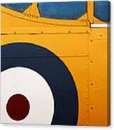 Vintage Airplane Abstract Design Canvas Print