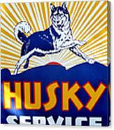 Vintage Husky Sign Canvas Print