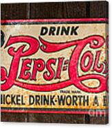 Vintage Pepsi Cola Ad Canvas Print
