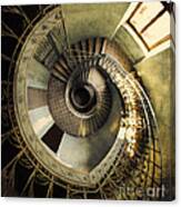 Vintage Spiral Staircase Canvas Print