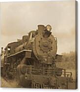 Vintage Steam Locomotive Canvas Print