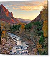 Virgin River And The Watchman 2007 Canvas Print