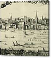 Visscher's View Of London Canvas Print