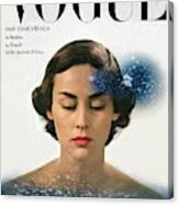 Vogue Cover Featuring Joan Petit Canvas Print