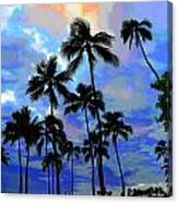 Waikiki Beach Dusk Canvas Print