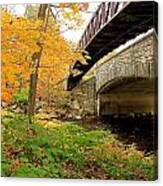 Walking Bridge In Fall Canvas Print