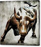 Wall Street Bull Ii Canvas Print