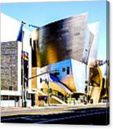 Walt Disney Concert Hall View From Grand St Canvas Print