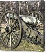 War Thunder - 1st New York Light Artillery-c1 Battery D The Wheatfield Late Winter Gettysburg Canvas Print