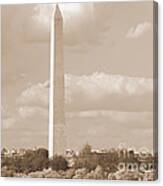 Washington Monument In April Ii Canvas Print