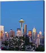 Washington State, Seattle, Skyline View Canvas Print