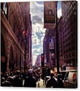 Watch The Clouds Over Fashion District Canvas Print