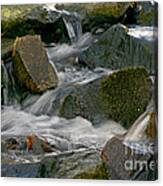 Water Over Rocks Canvas Print