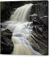 Waterfall On Big Run River Stream West Virginia Canvas Print
