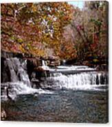 Waterfalls Photography In Autumn On The Duck River Tennessee Fine Art Prints For The Holidays Canvas Print