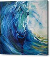 Wave Runner Blue Ghost Equine Canvas Print