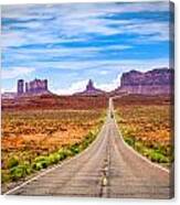Welcome To Monument Valley Canvas Print