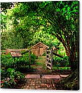 Welcome To The Garden Canvas Print