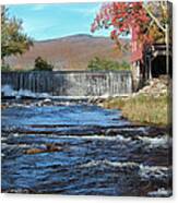 Weston Mill And River Canvas Print