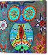Whimsical Wise Owl Canvas Print