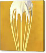 Whisk With Whip Cream On Top Canvas Print