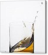 Whisky Splash Canvas Print