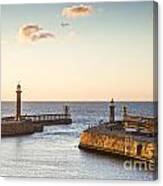 Whitby Harbour North Yorkshire England Canvas Print
