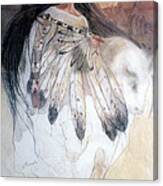 White Buffalo Calf Woman Canvas Print