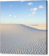White Gypsum Dune Canvas Print