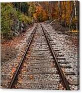 White Mountains Railroad Tracks Canvas Print