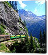 White Pass And Yukon Route Railway In Canada Canvas Print