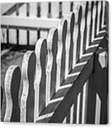 White Picket Fence Portsmouth Canvas Print