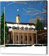 Whittle Hall In The Winter Canvas Print