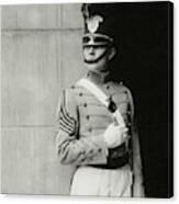 William Haines Wearing A Military Uniform Canvas Print