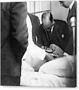 William Osler Attending A Patient Canvas Print