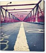 #williamsburg #bridge #vanishingpoint Canvas Print